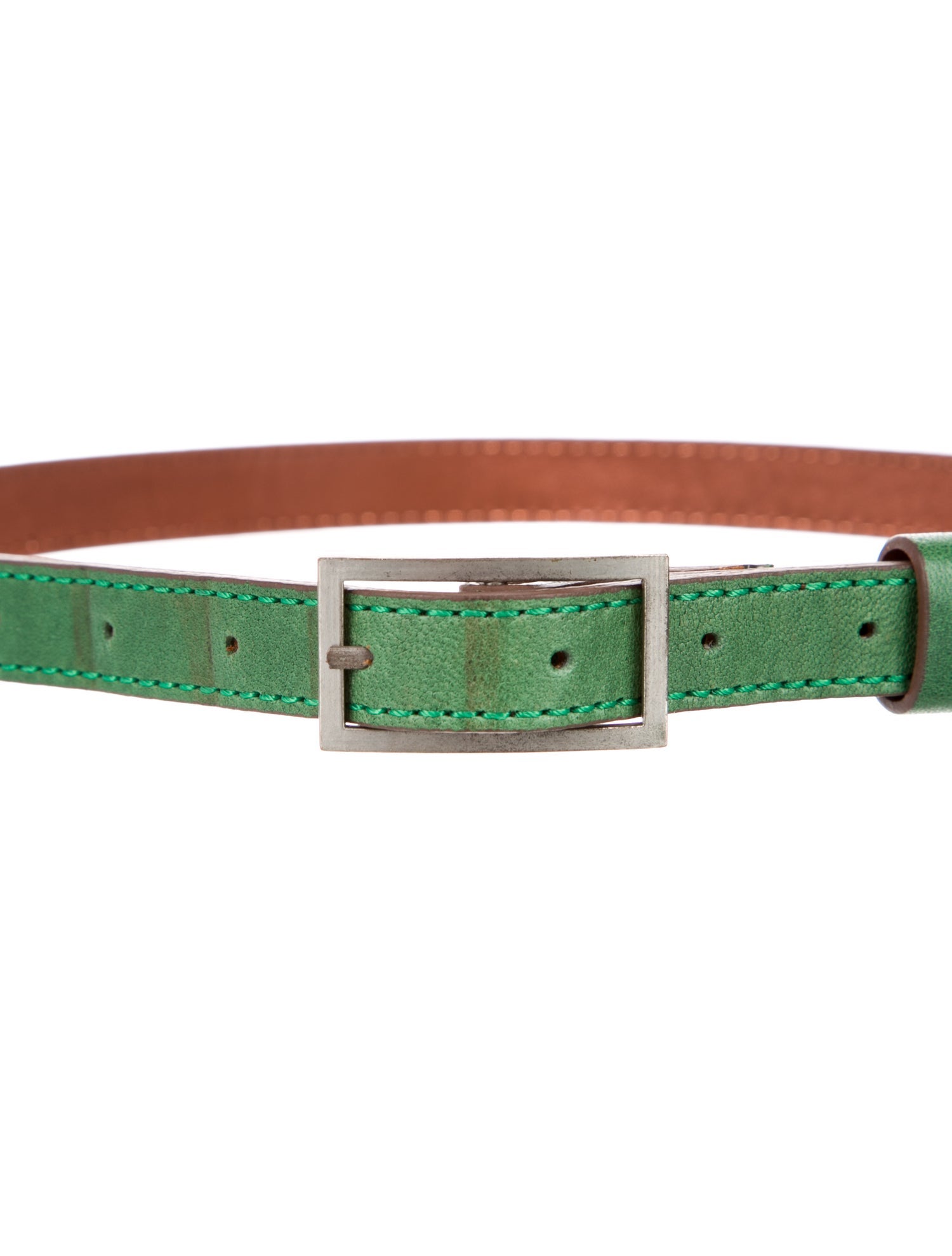 Yigal Azrouël Skinny Leather Belt