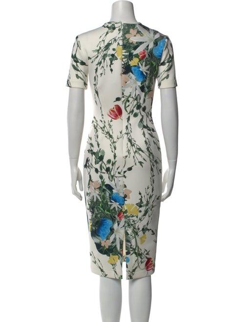 Yigal Azrouël Floral Print Midi Length Dress