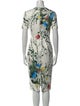 Yigal Azrouël Floral Print Midi Length Dress