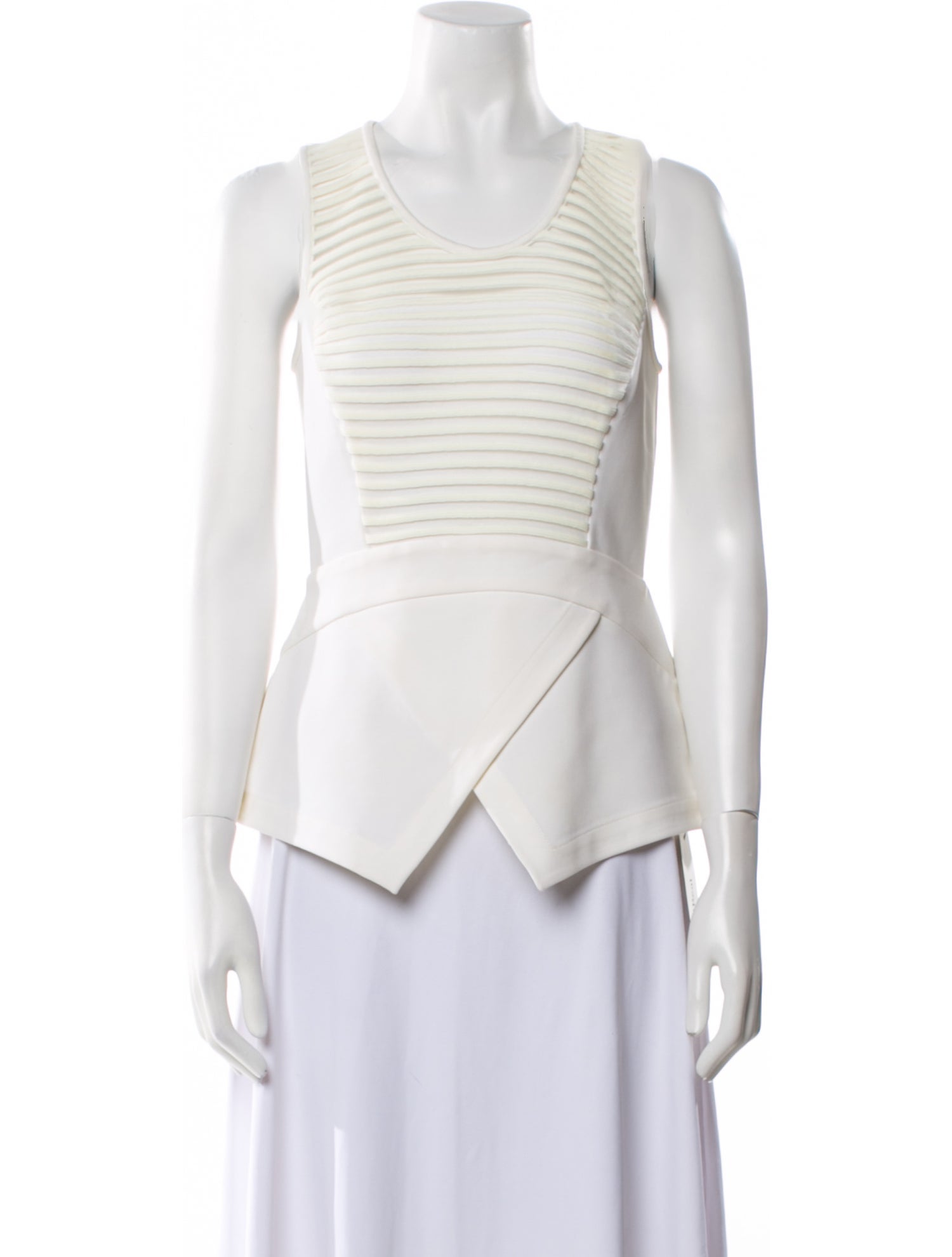 Yigal Azrouël Nylon Scoop Neck Top