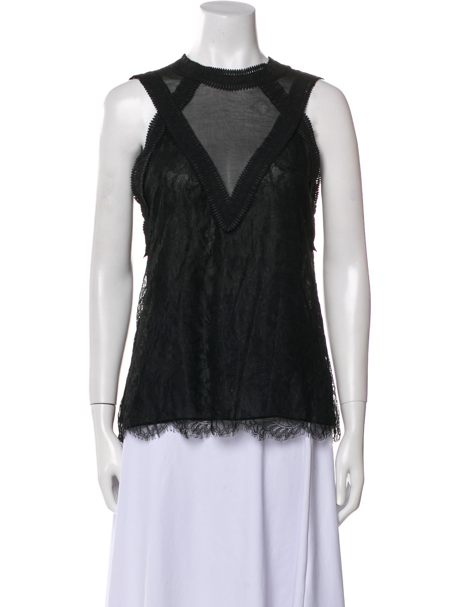 Yigal Azrouël Crew Neck Sleeveless Top