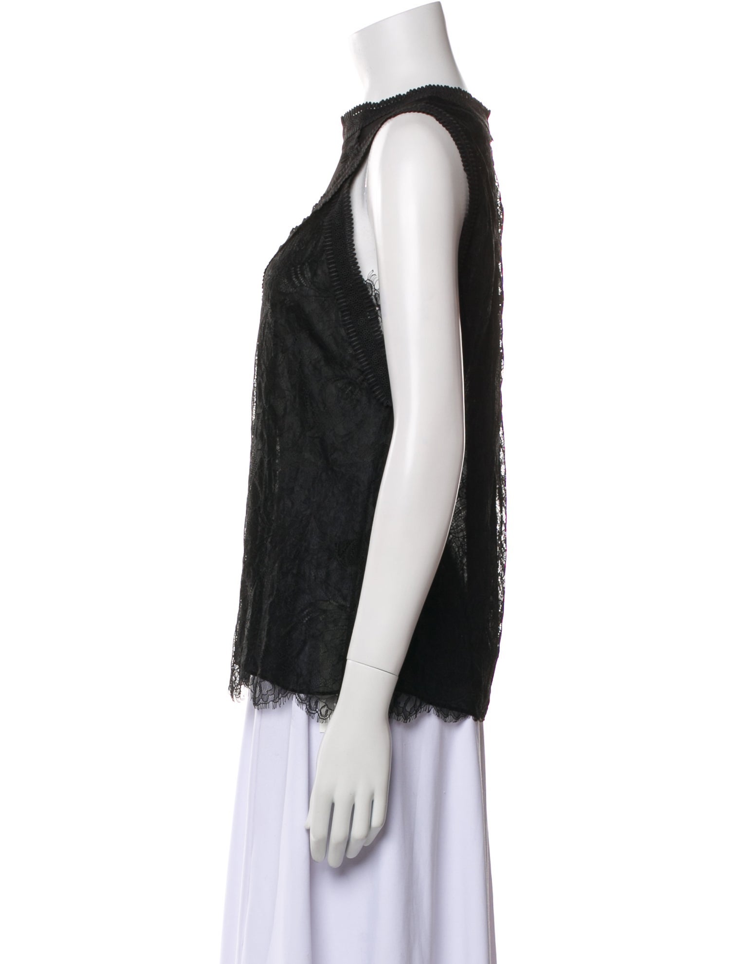 Yigal Azrouël Crew Neck Sleeveless Top