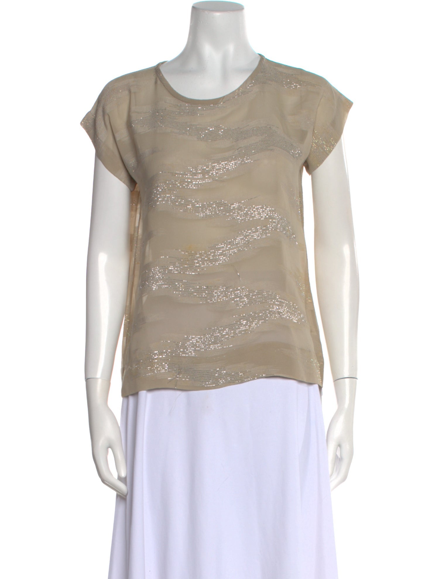 Yigal Azrouël Scoop Neck Short Sleeve T-Shirt