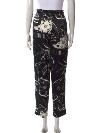 Yigal Azrouël Printed Straight Leg Pants