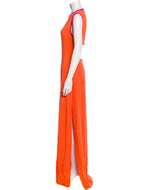 Yigal Azrouël Crew Neck Long Dress