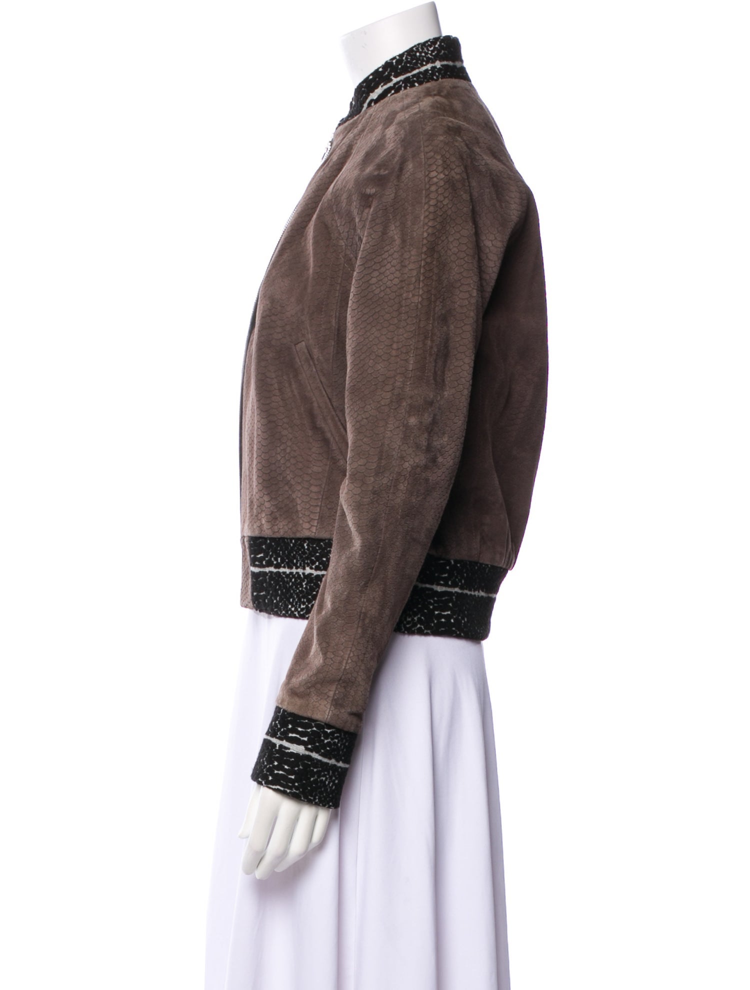 Yigal Azrouël Leather Bomber Jacket w/ Tags