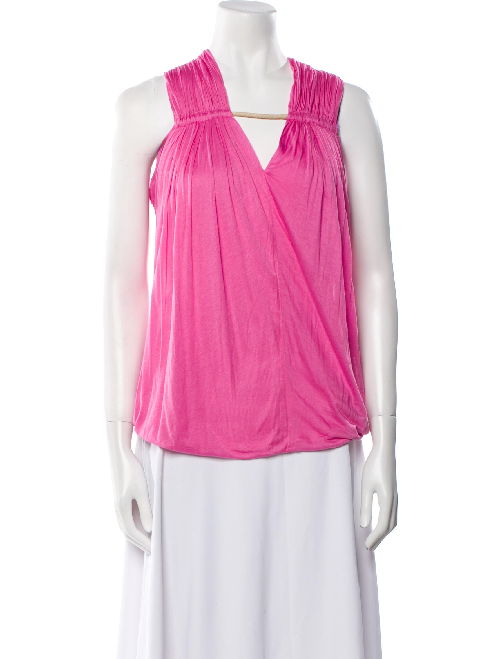 Yigal Azrouël Square Neckline Sleeveless Blouse