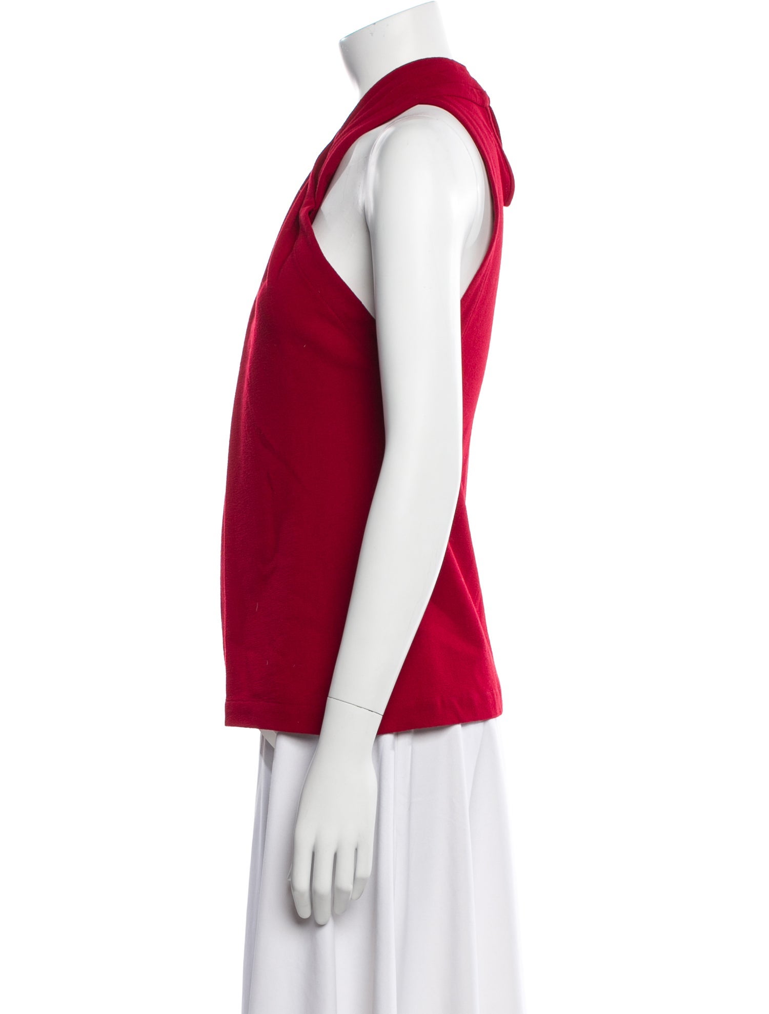 Yigal Azrouël Virgin Wool One-Shoulder Top