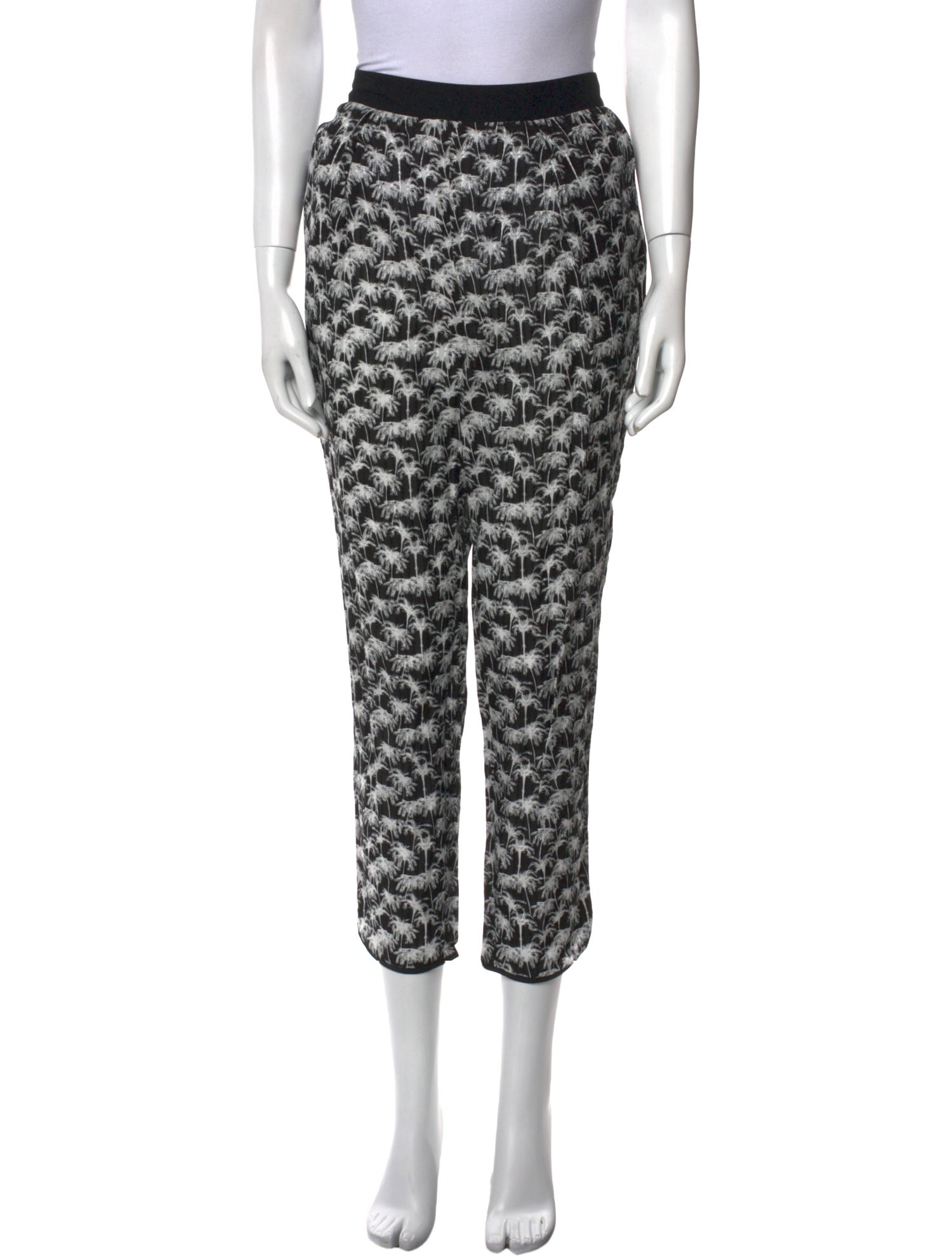Yigal Azrouël Printed Skinny Leg Pants