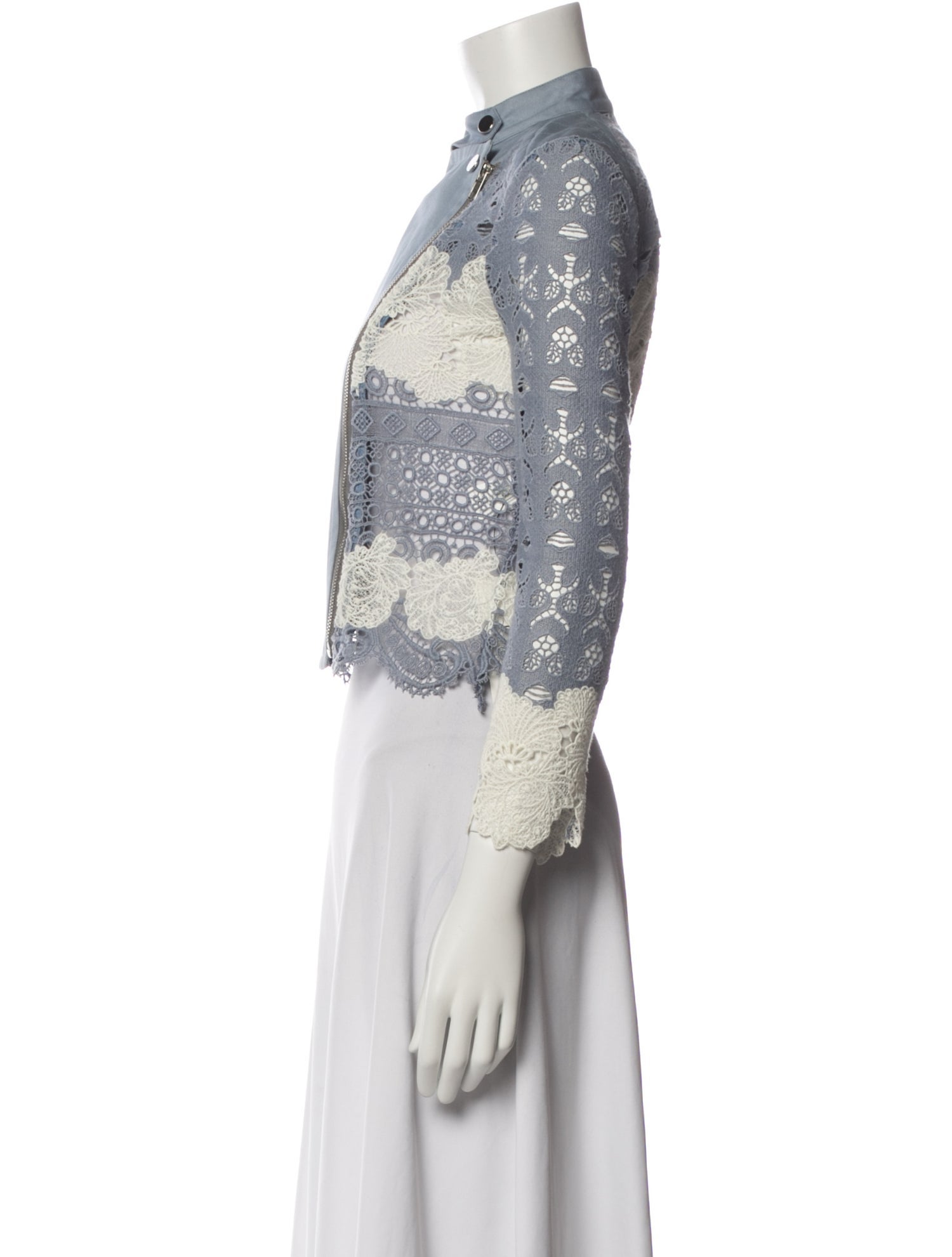 Yigal Azrouël Lace Pattern Evening Jacket