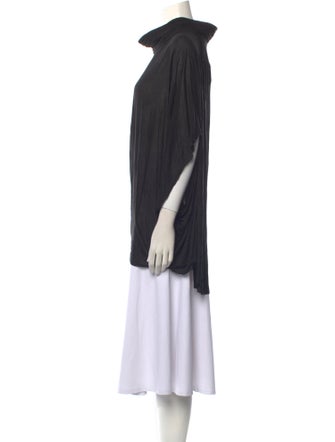 Yigal Azrouël Cowl Neck Three-Quarter Sleeve Tunic