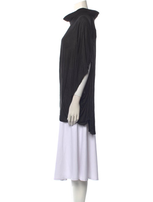 Yigal Azrouël Cowl Neck Three-Quarter Sleeve Tunic