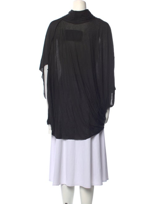 Yigal Azrouël Cowl Neck Three-Quarter Sleeve Tunic