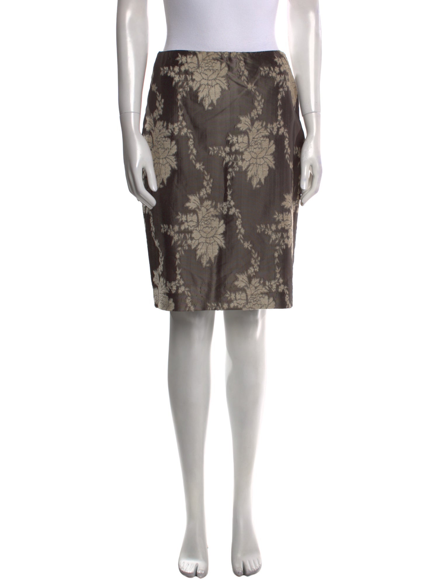 Yigal Azrouël Floral Print Knee-Length Skirt