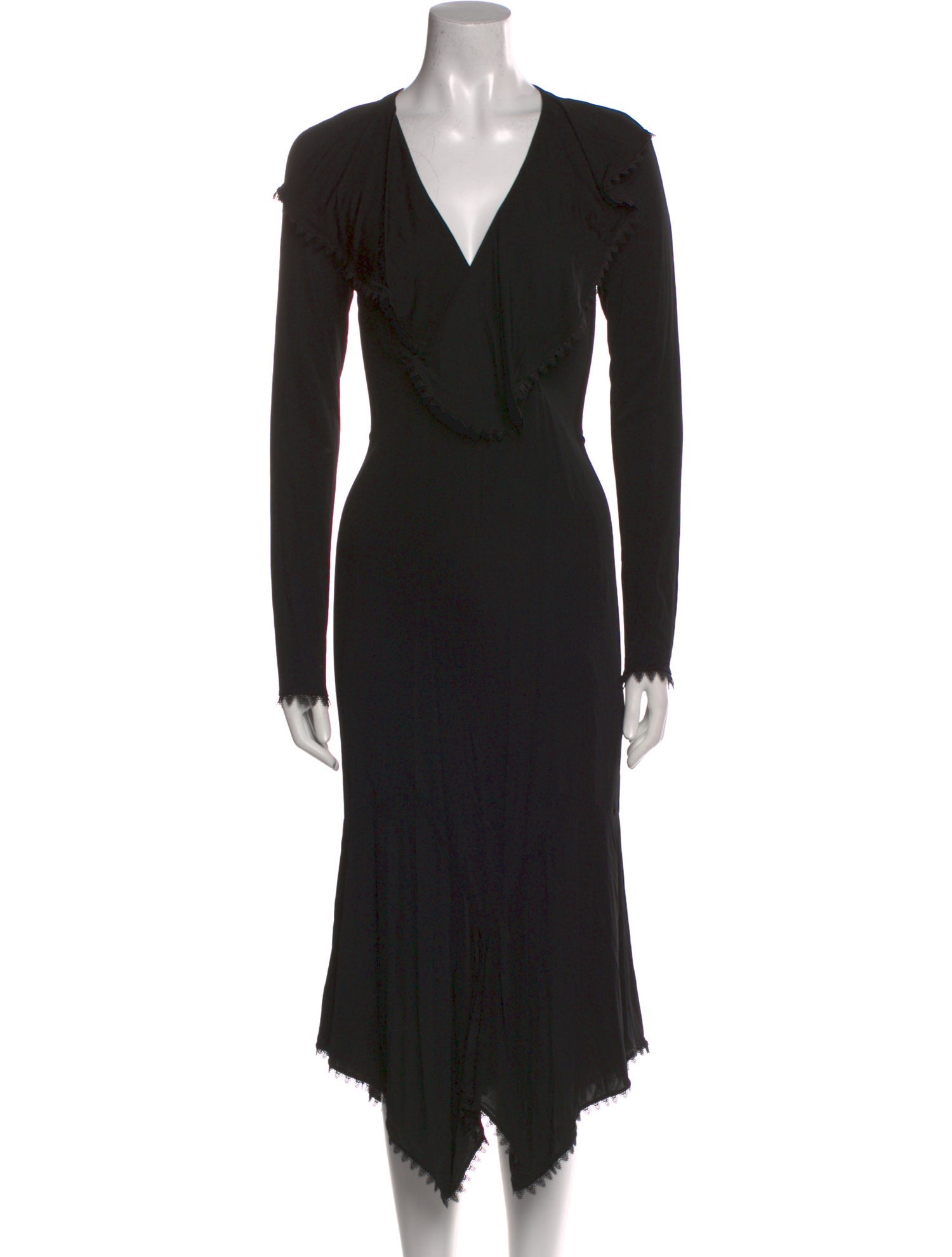 Yigal Azrouël V-Neck Long Dress