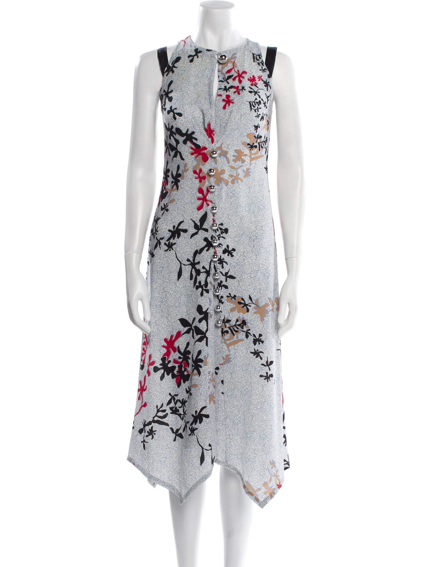 Yigal Azrouël Printed Midi Length Dress