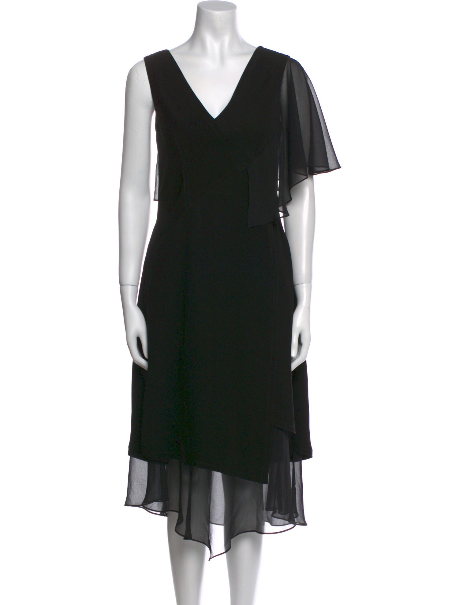 Yigal Azrouël V-Neck Long Dress