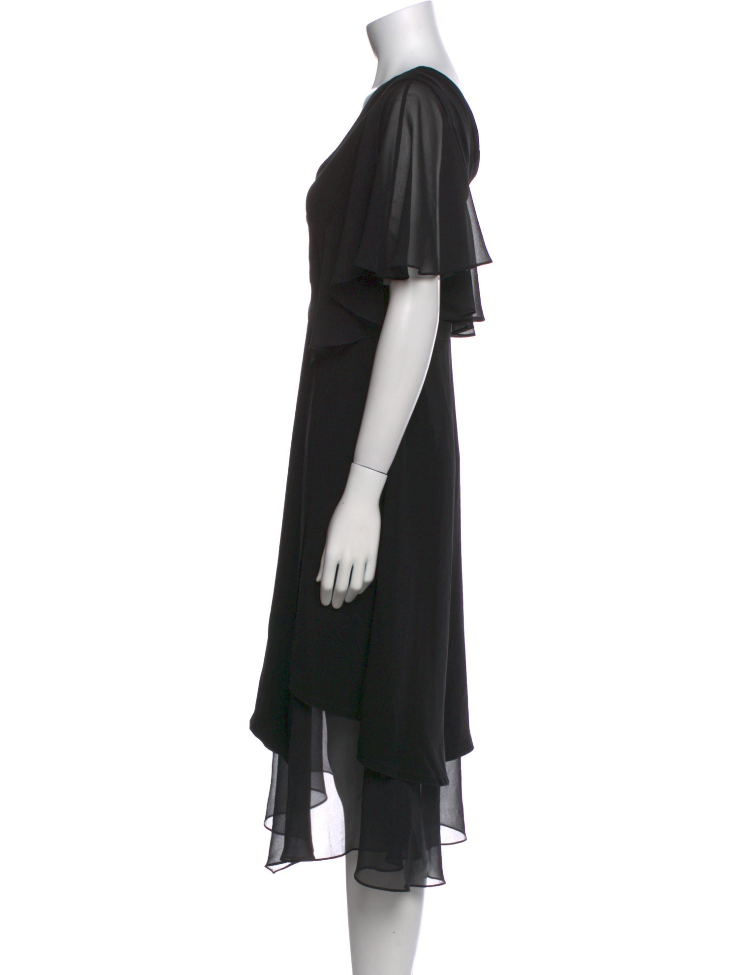 Yigal Azrouël V-Neck Long Dress