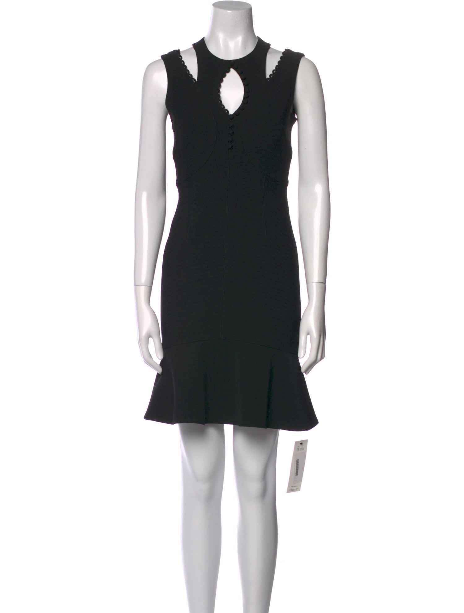 Yigal Azrouël Crew Neck Mini Dress