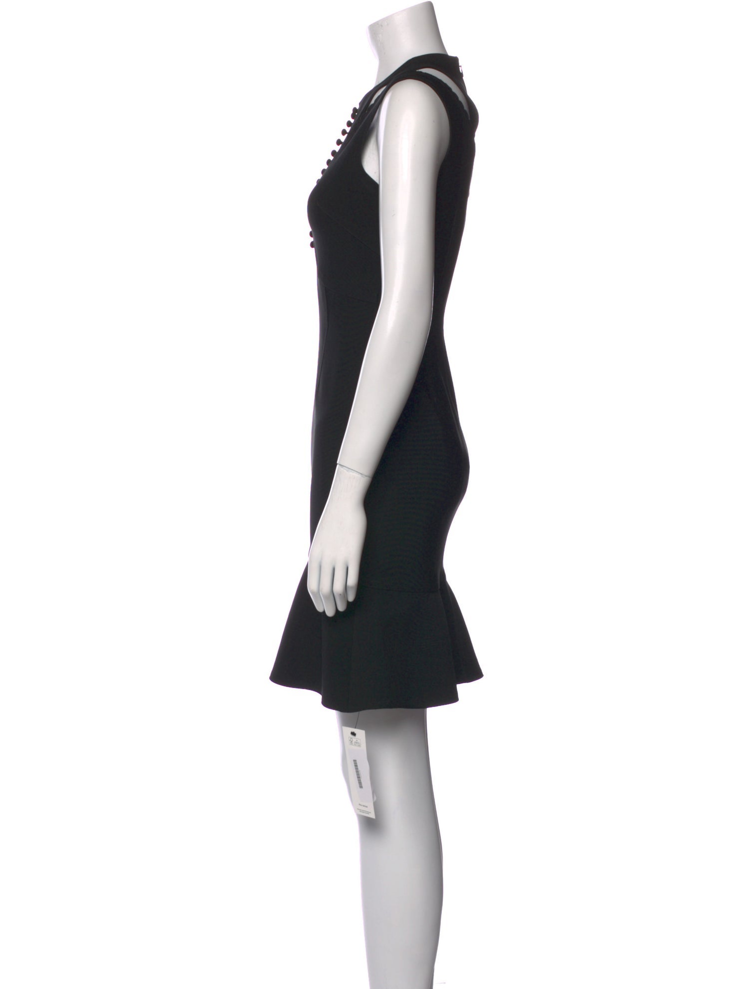 Yigal Azrouël Crew Neck Mini Dress