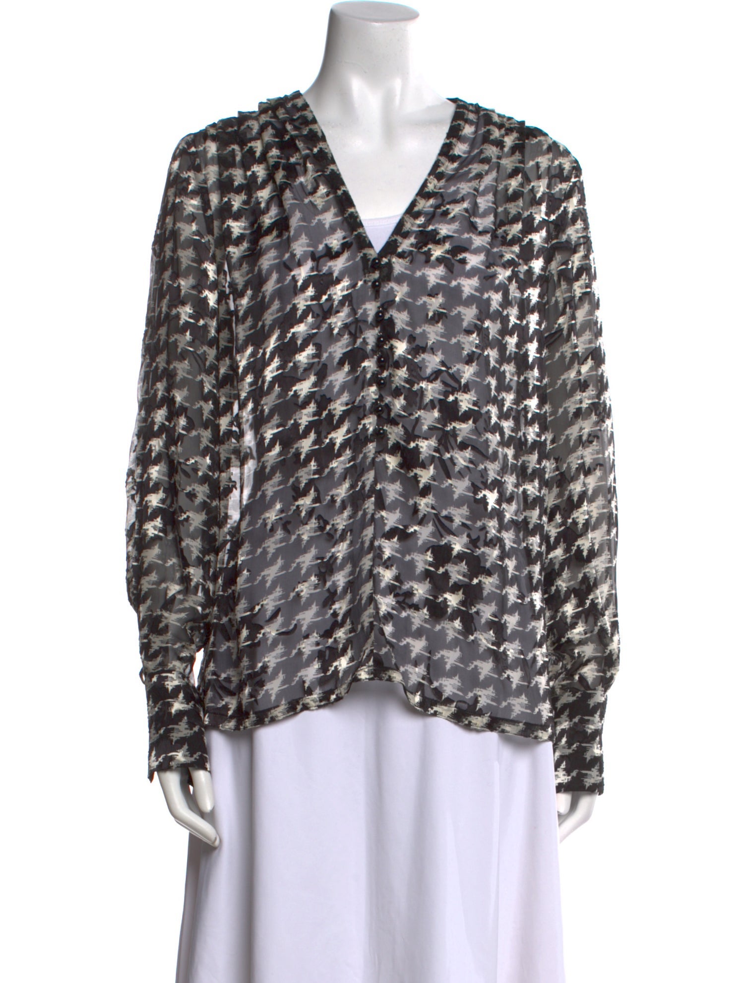 Yigal Azrouël Silk Printed Blouse