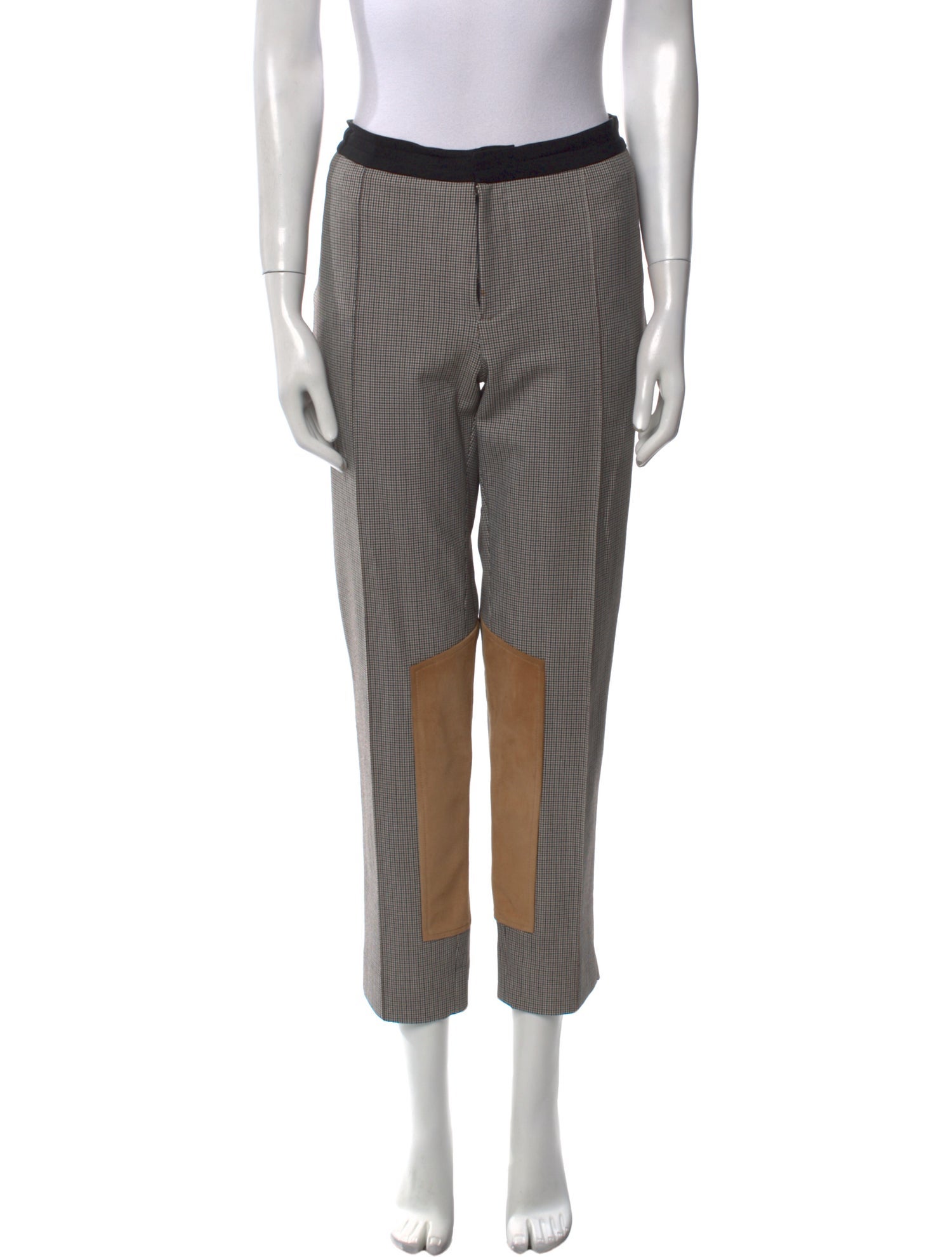 Yigal Azrouël Houndstooth Print Straight Leg Pants