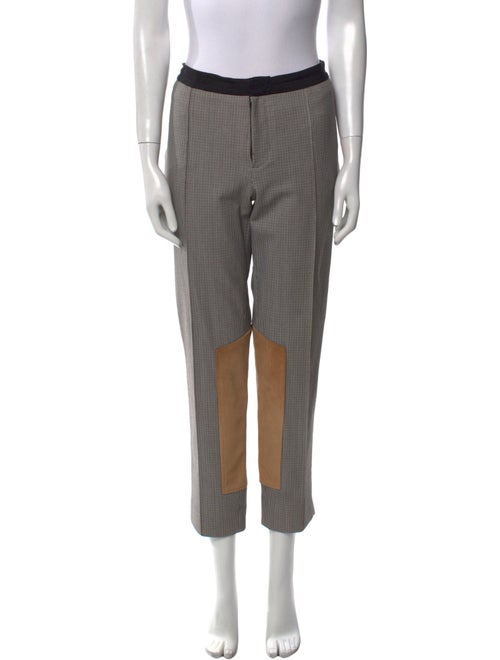 Yigal Azrouël Houndstooth Print Straight Leg Pants