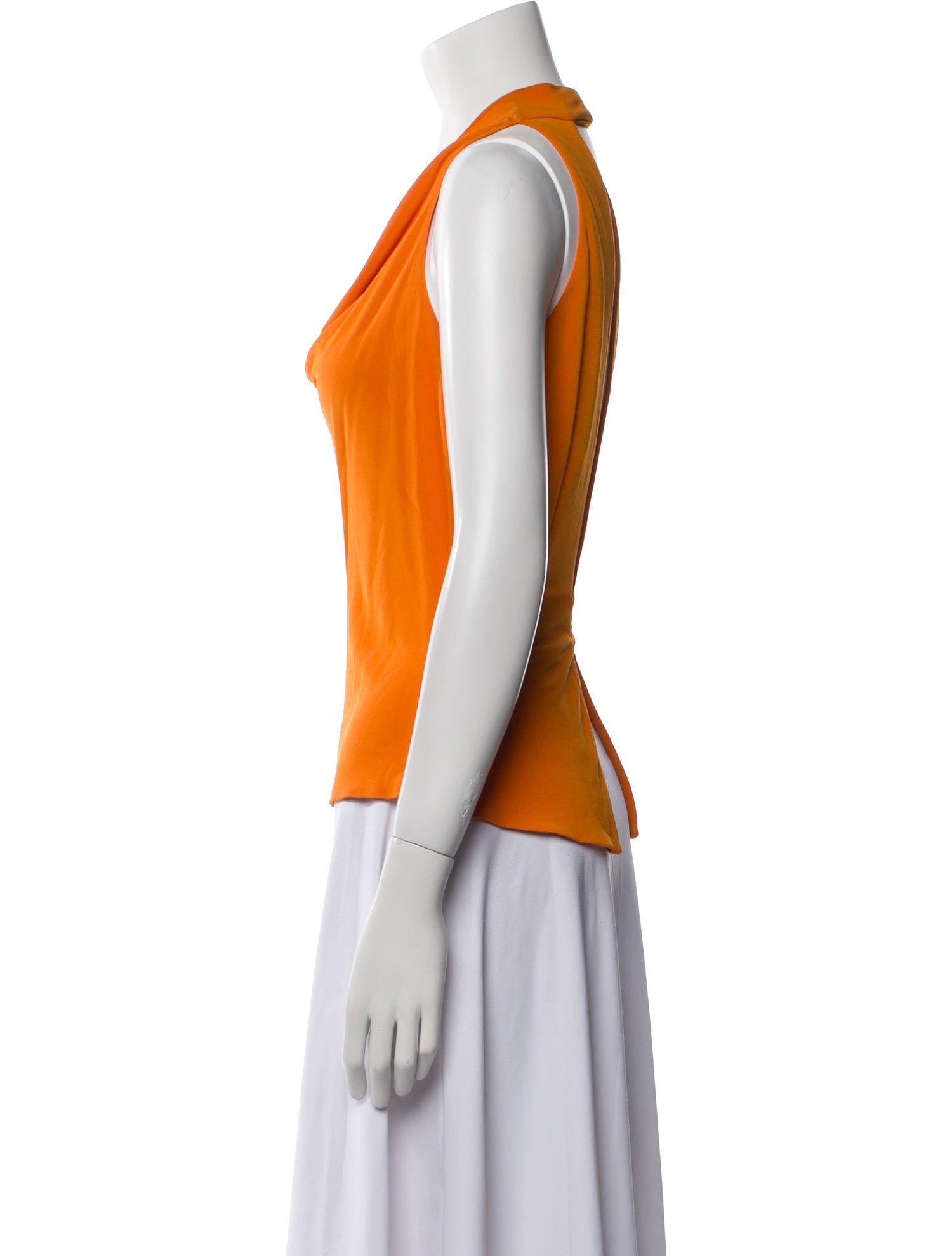 Yigal Azrouël Cowl Neck Sleeveless Top