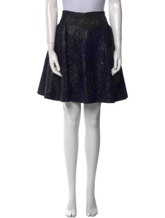 Yigal Azrouël Pleated Accents Knee-Length Skirt