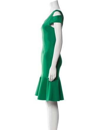 Yigal Azrouël V-Neck Knee-Length Dress