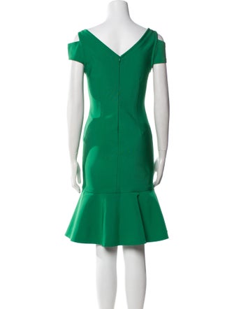 Yigal Azrouël V-Neck Knee-Length Dress