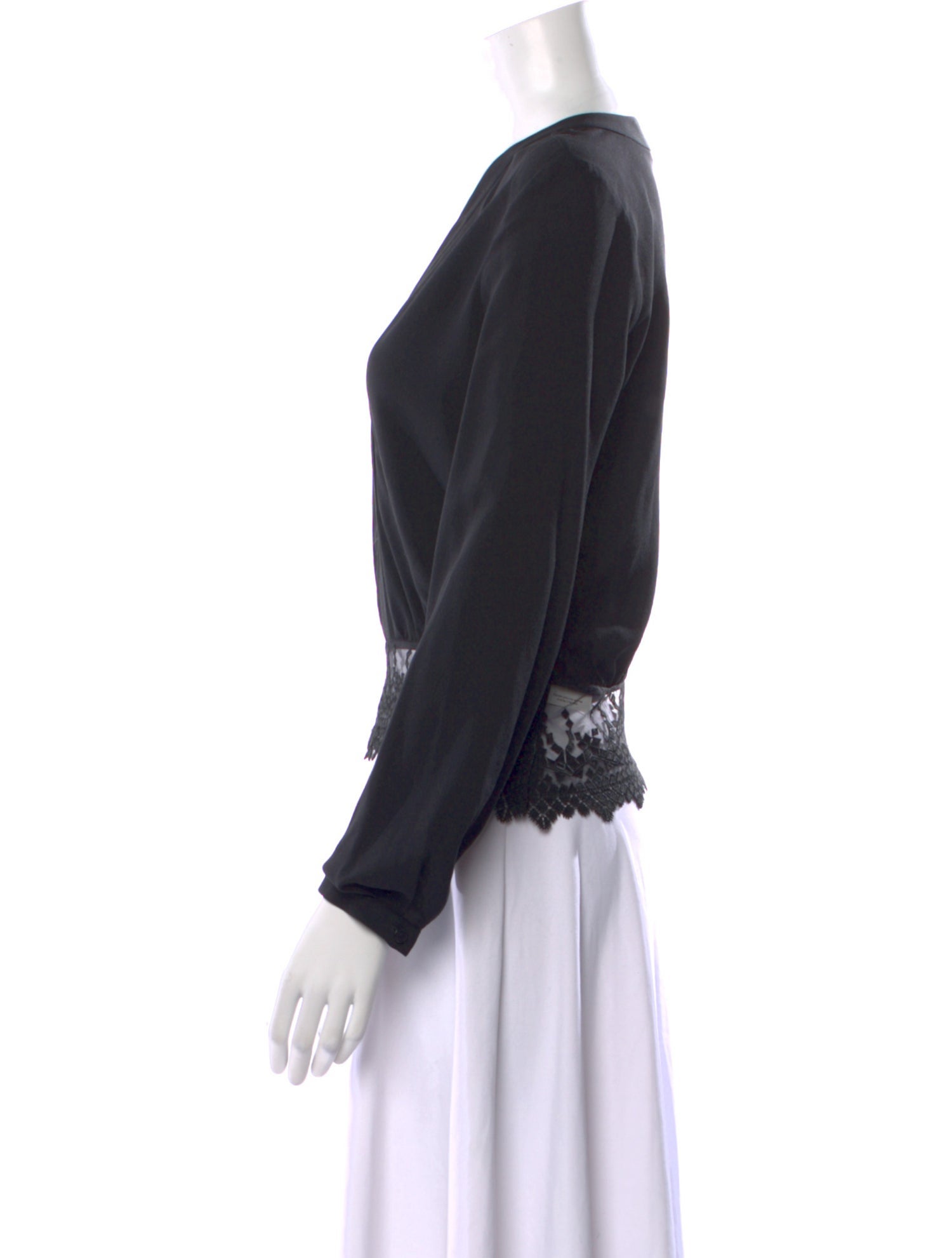 Yigal Azrouël Silk V-Neck Blouse