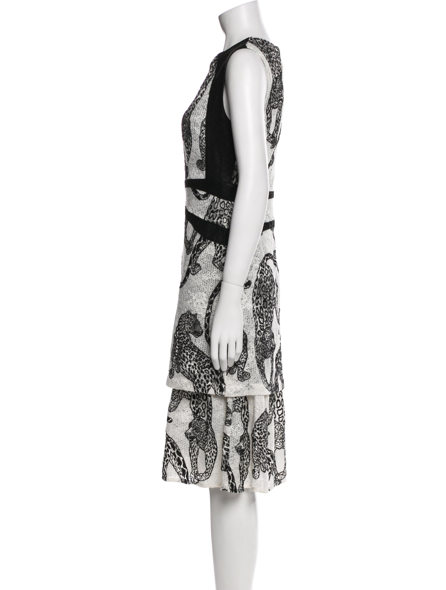 Yigal Azrouël Printed Knee-Length Dress