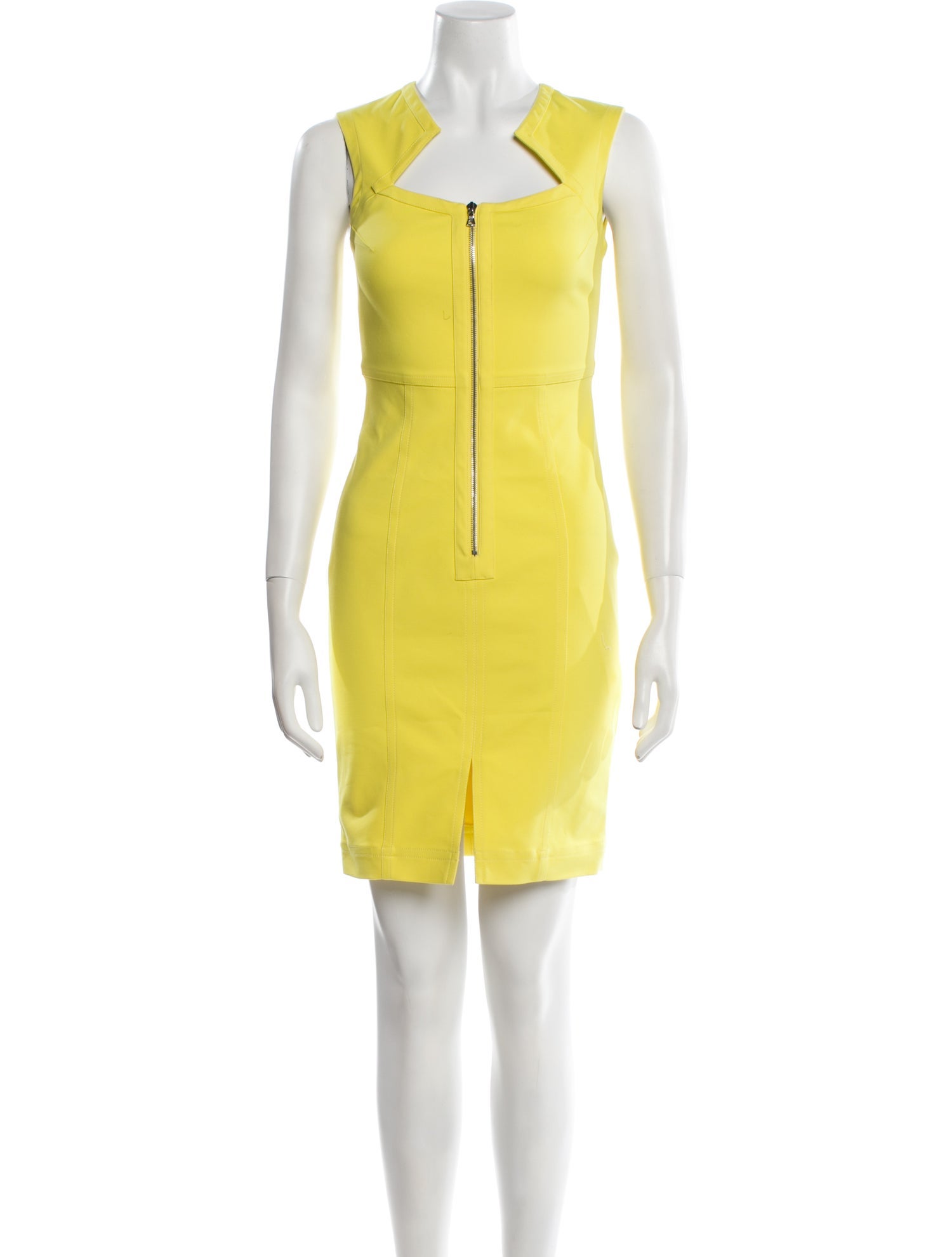 Yigal Azrouël Square Neckline Mini Dress