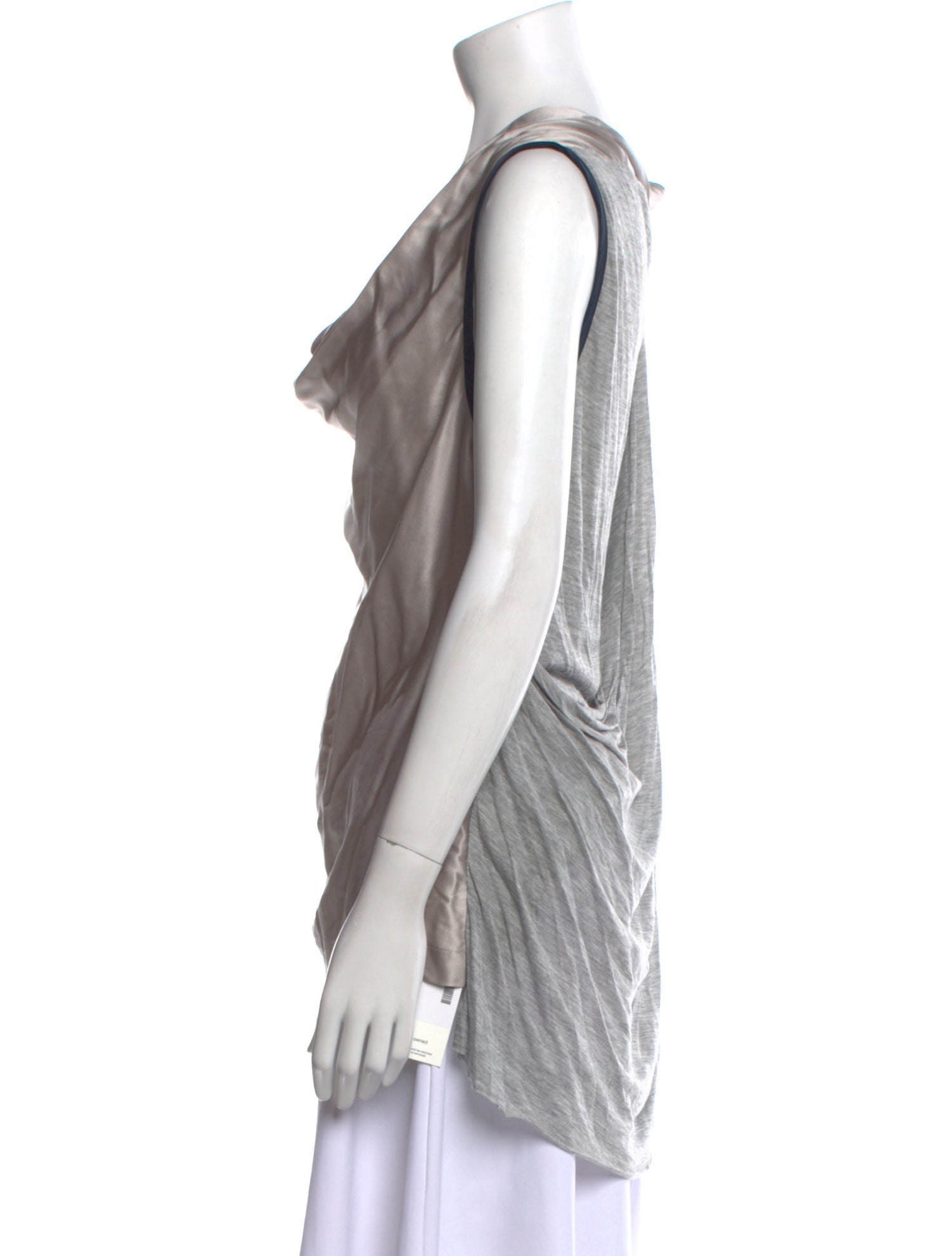 Yigal Azrouël Silk Cowl Neck Tunic w/ Tags