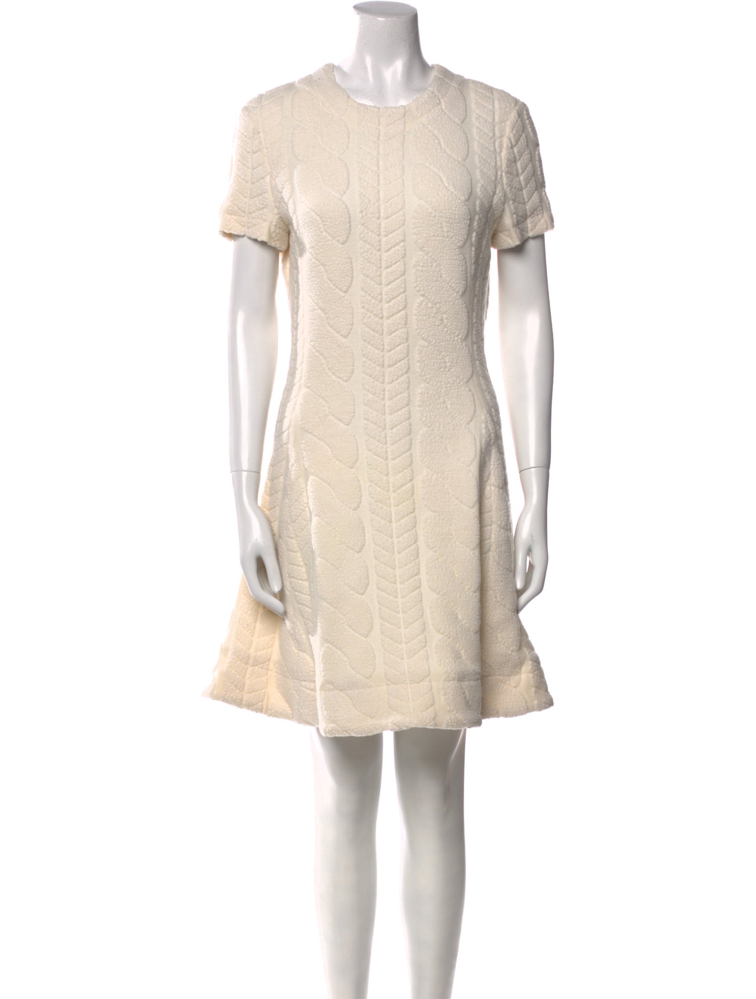 Yigal Azrouël Crew Neck Mini Dress