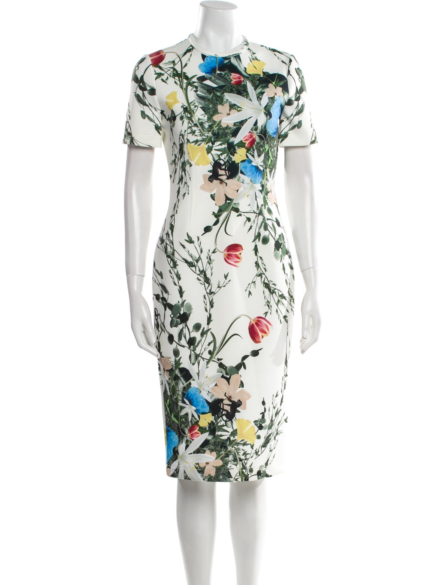 Yigal Azrouël Floral Print Midi Length Dress