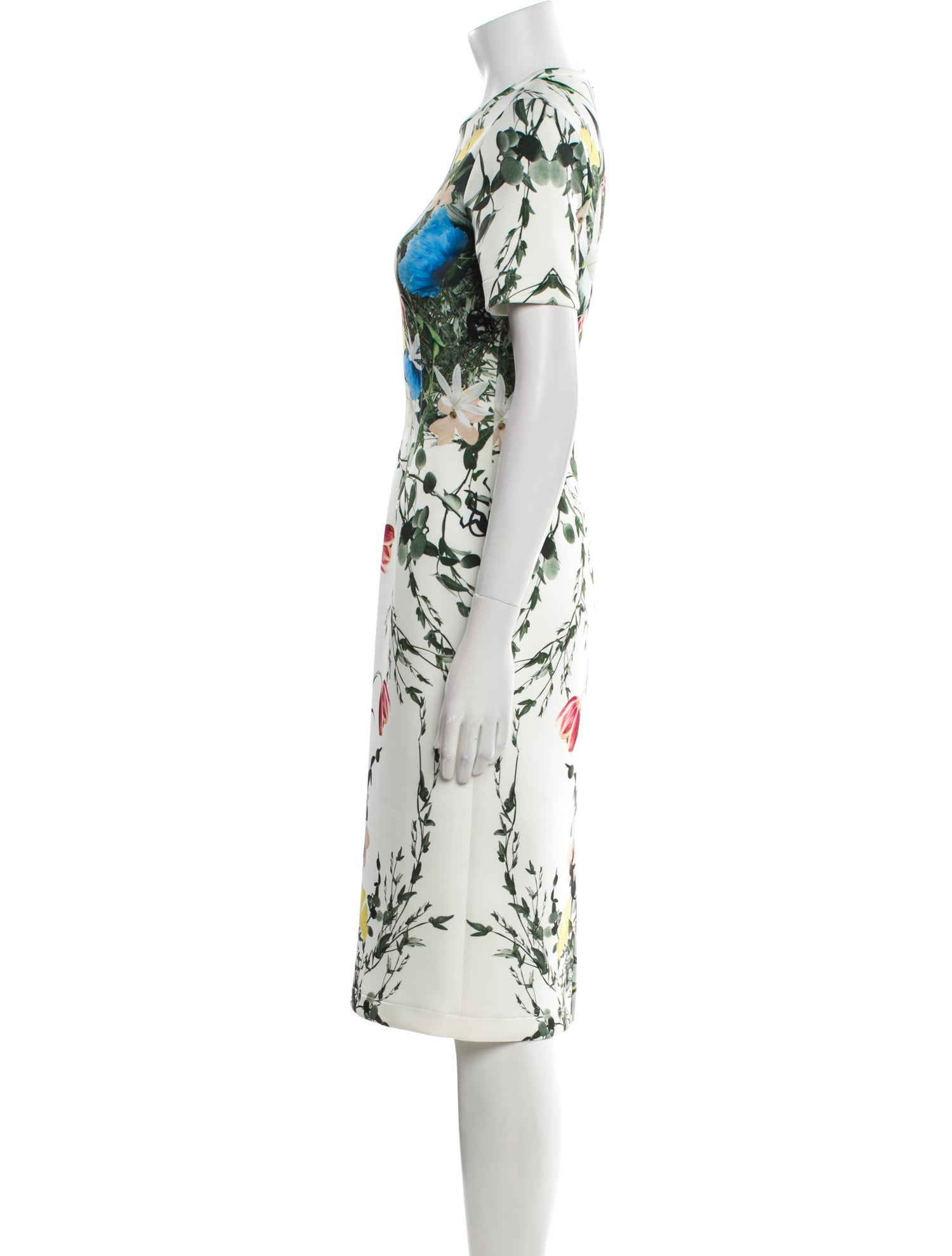 Yigal Azrouël Floral Print Midi Length Dress