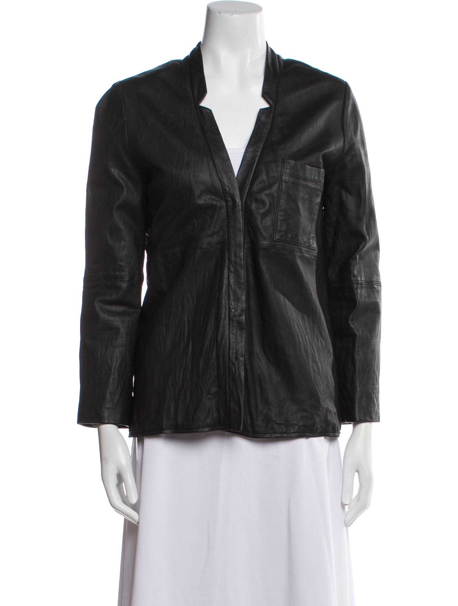 Yigal Azrouël Leather Evening Jacket