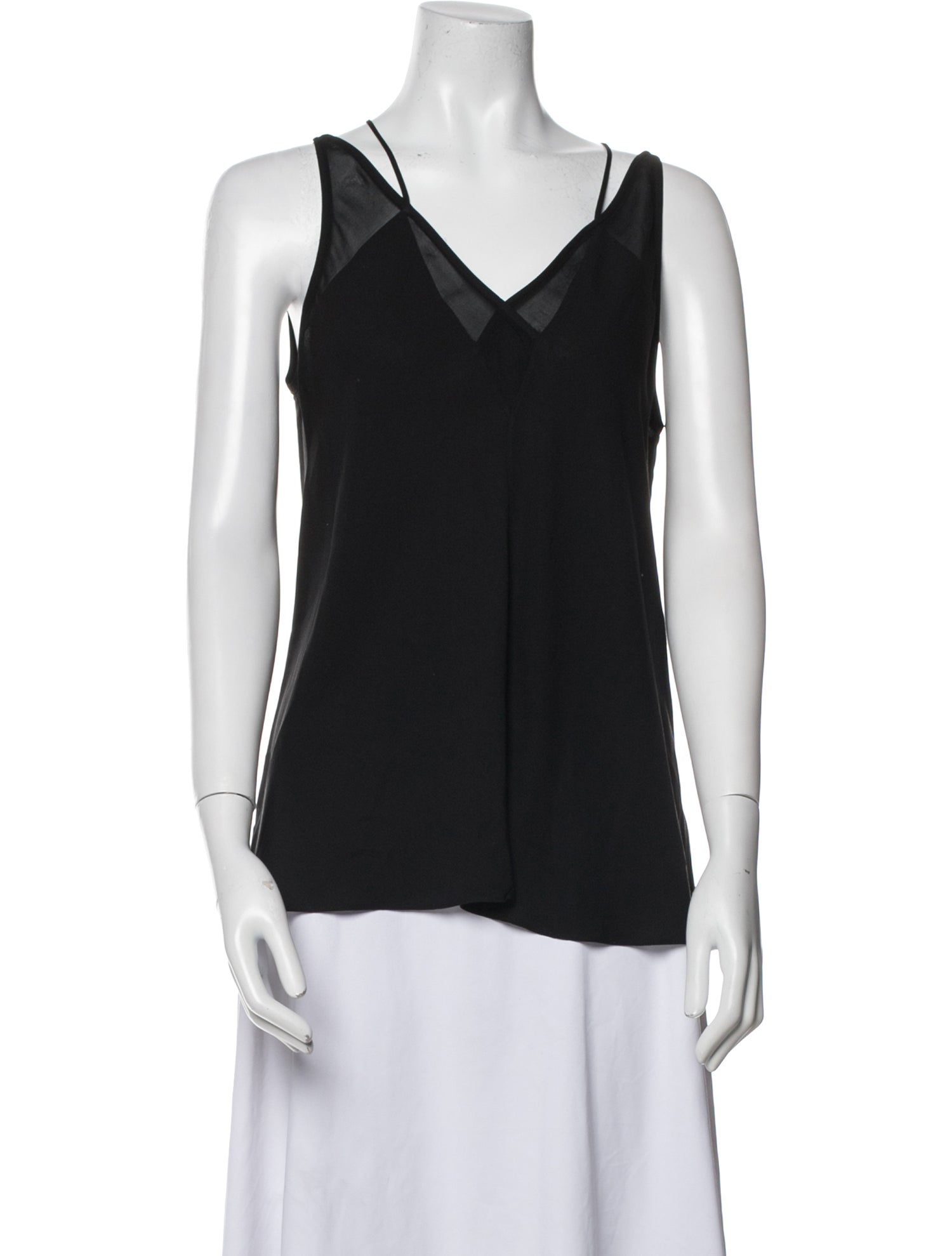 Yigal Azrouël Silk V-Neck Top