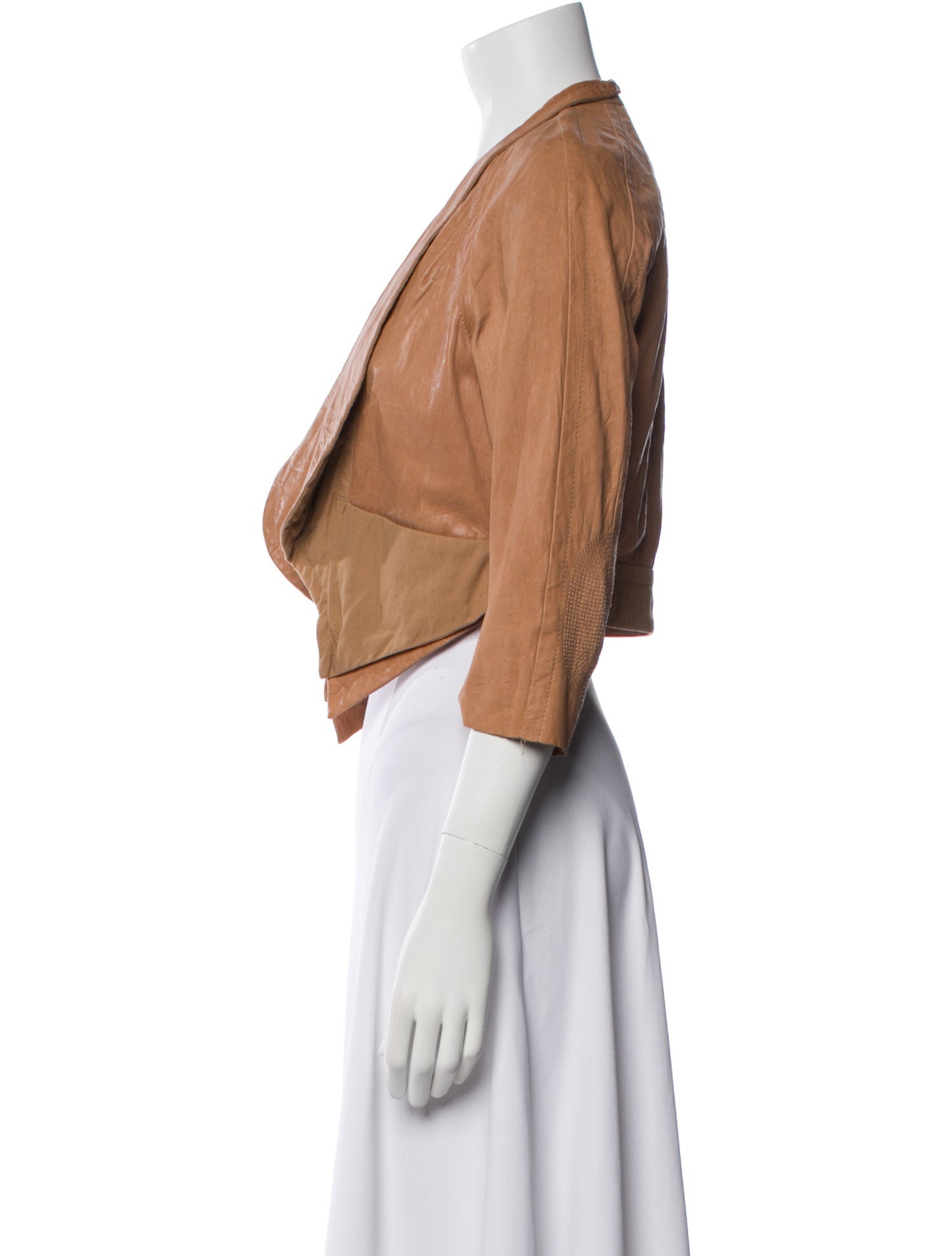 Yigal Azrouël Leather Bolero