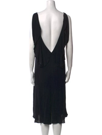 Yigal Azrouël Bateau Neckline Knee-Length Dress
