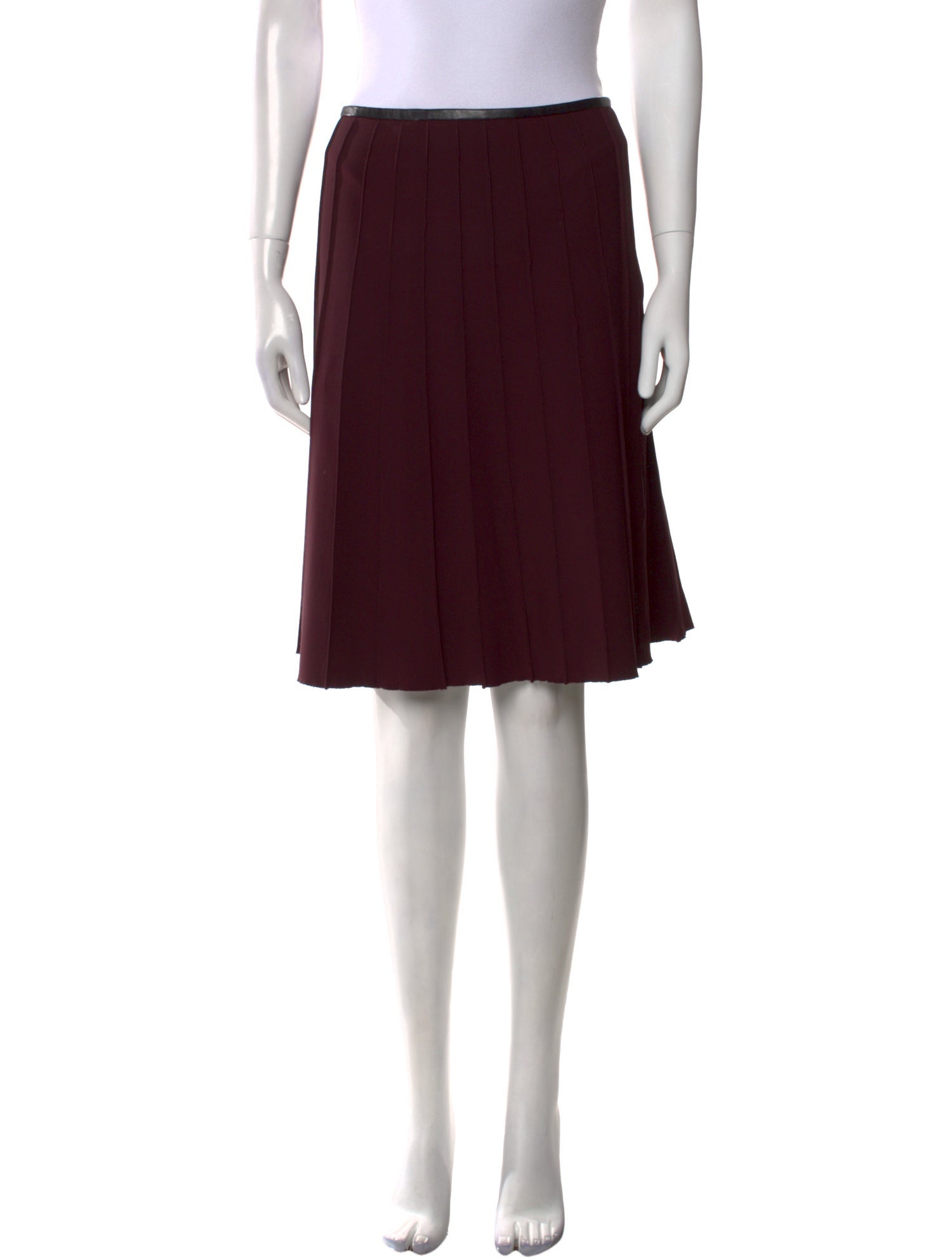 Yigal Azrouël Pleated Accents Knee-Length Skirt