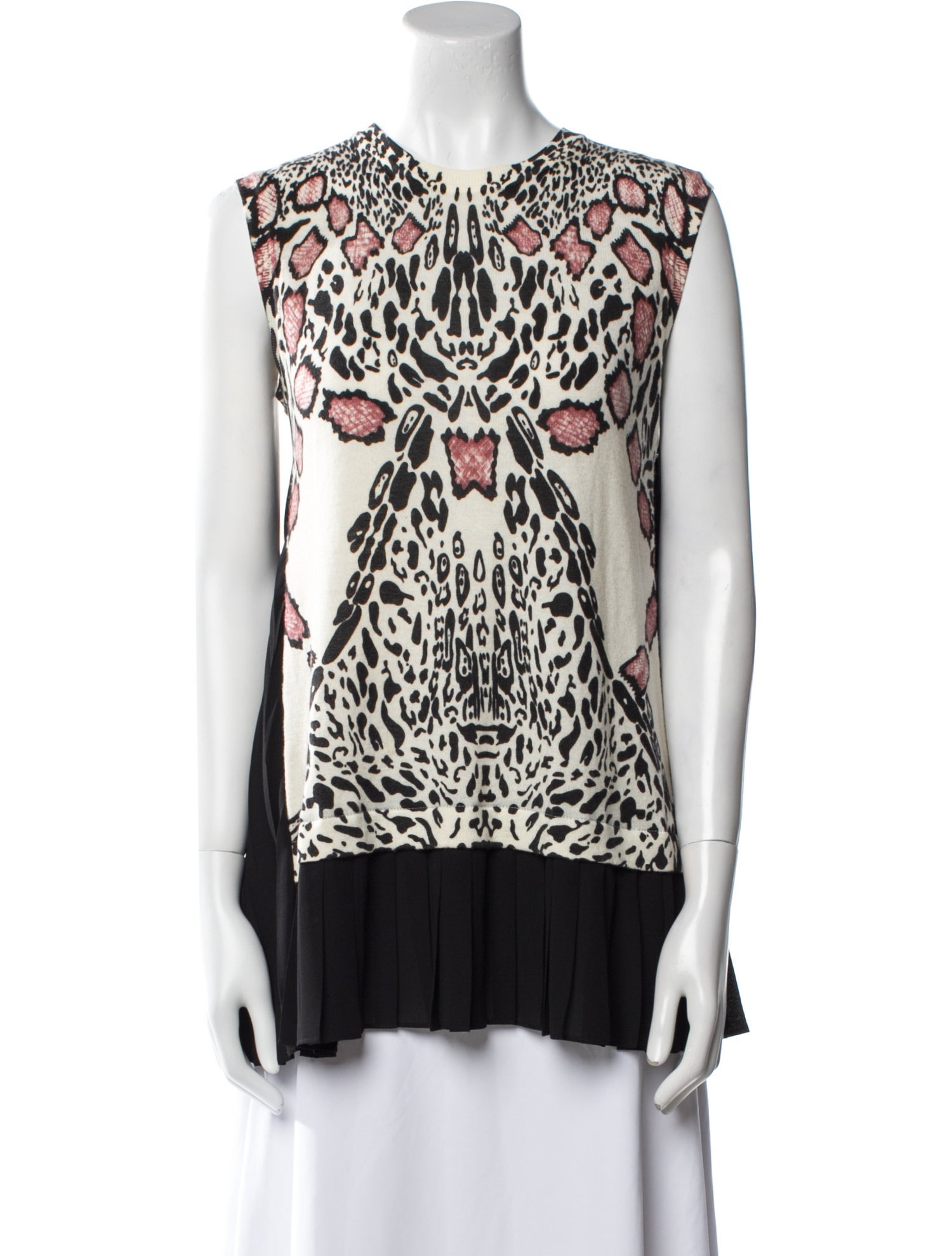 Yigal Azrouël Printed V-Neck Tunic