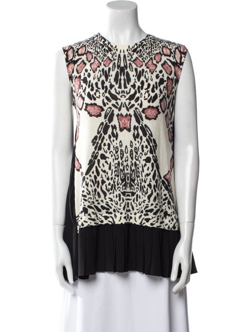 Yigal Azrouël Printed V-Neck Tunic