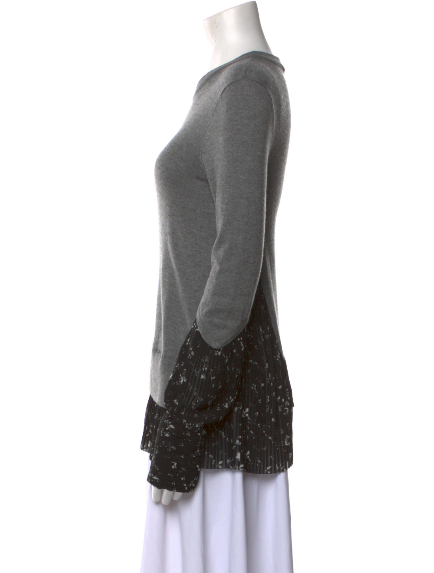 Yigal Azrouël Silk Crew Neck Sweater