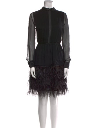 Yigal Azrouël Silk Mini Dress