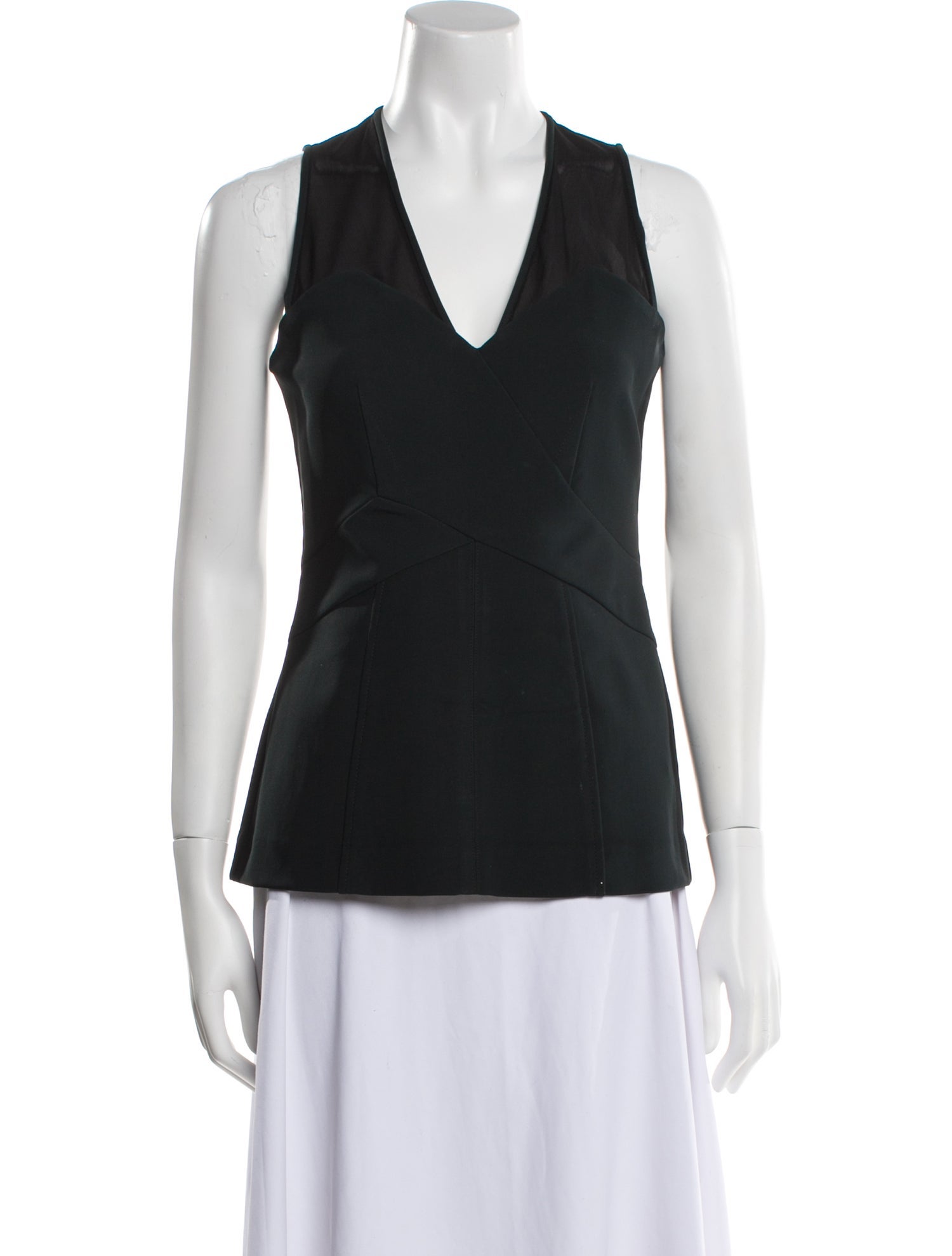 Yigal Azrouël V-Neck Sleeveless Top