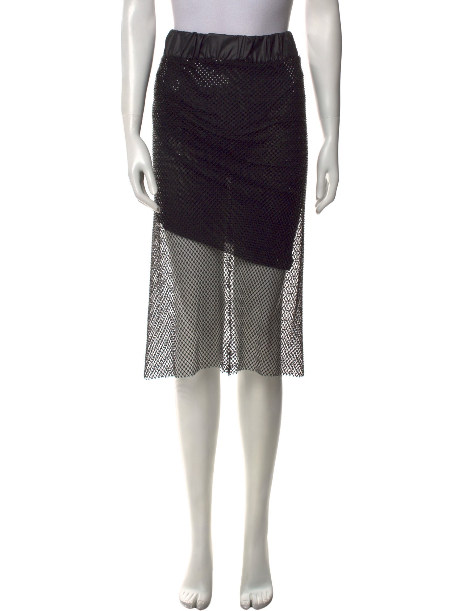 Yigal Azrouël Mesh Knee-Length Skirt