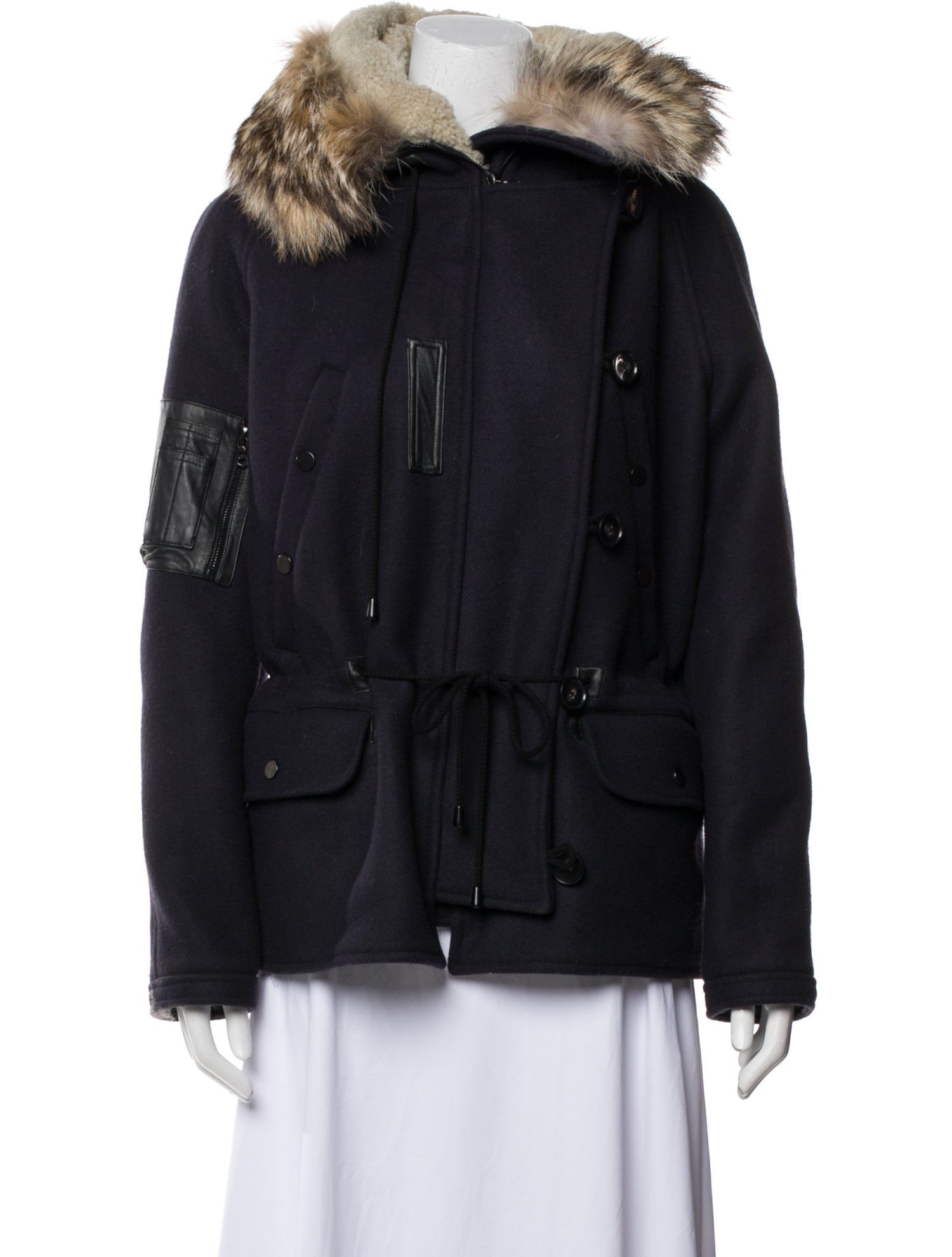 Yigal Azrouël Wool Fur Coat